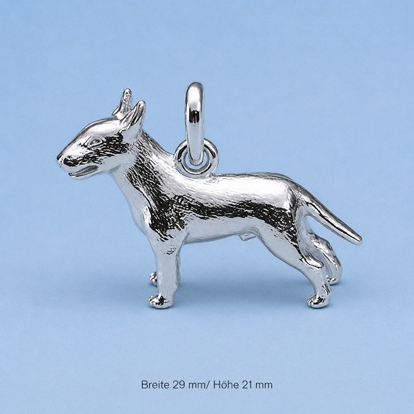 Anhänger Bullterrier in Silber
