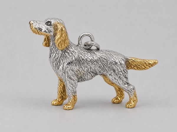 Anhänger Setter Bicolor Silber & silbergoldplattiert