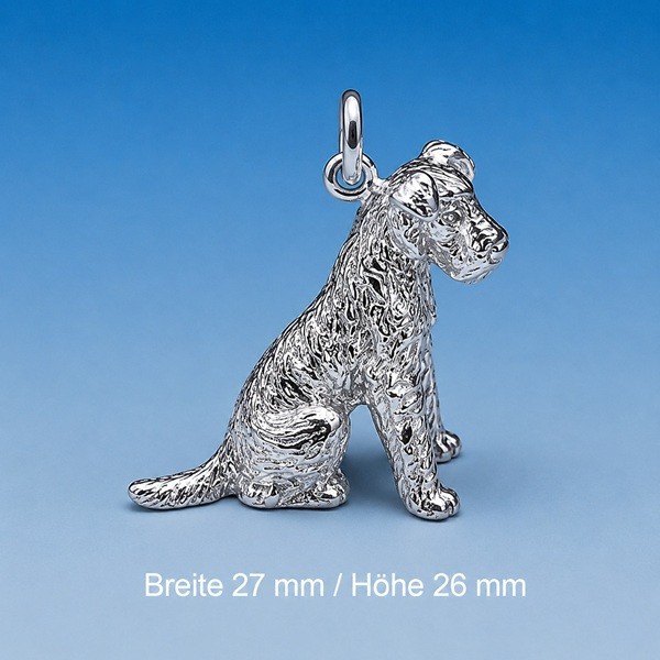 Anhänger Welsh-Terrier in Silber