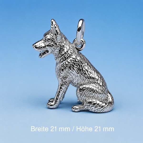 Anhänger Schäferhund Silber