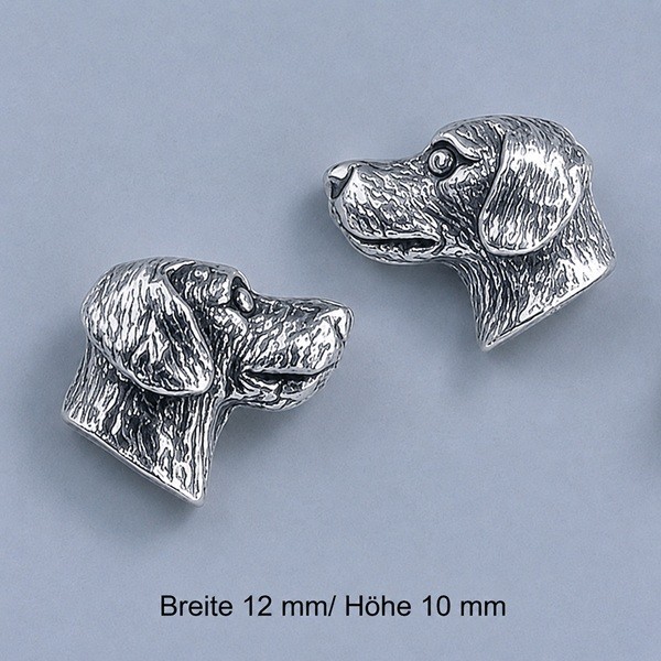 Dackel Rauhaar Ohrstecker Silber