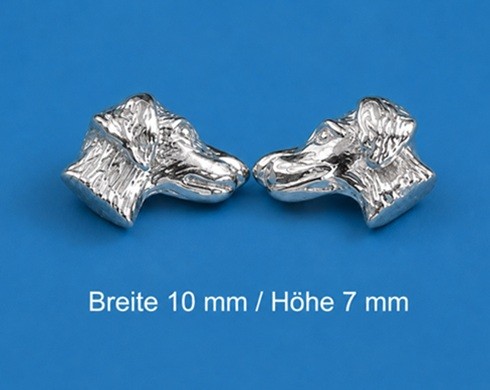 Ohrstecker Dobermann - Paar in Silber