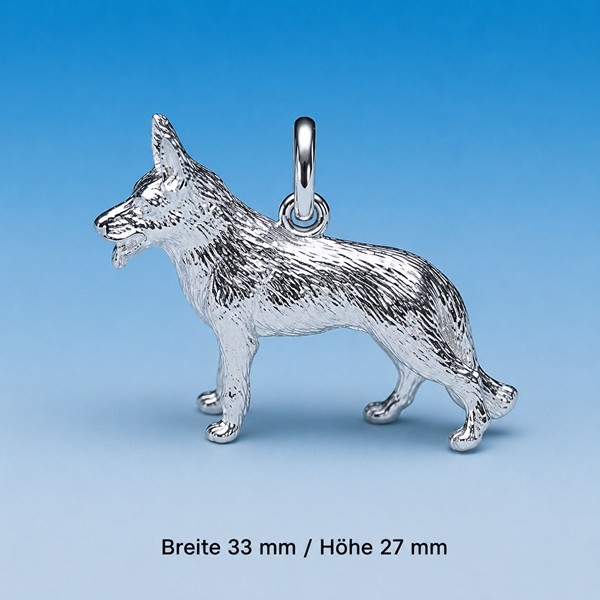 Anhaenger Schaeferhund Silber 785