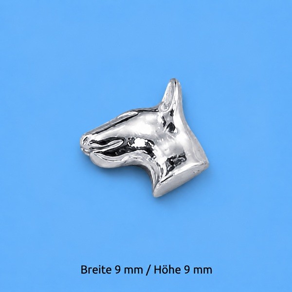 Bullterrier Revers-Stecker Silber