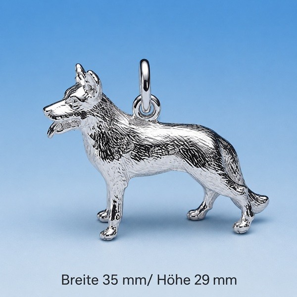 Anhänger Schäferhund Silber