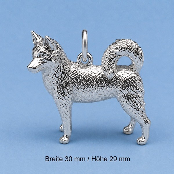 Husky Anhänger Silber