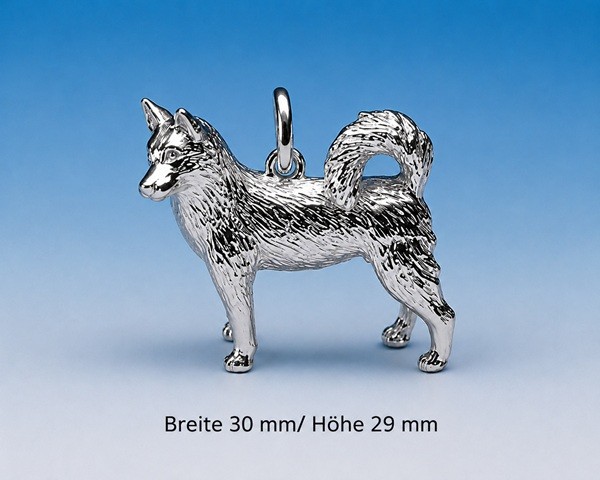 Anhänger Husky Silber