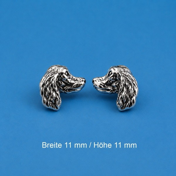Ohrstecker Spaniel - Silber - Paar
