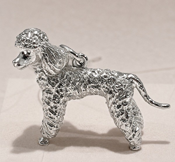 Schmuck-Anhänger Pudel Silber 