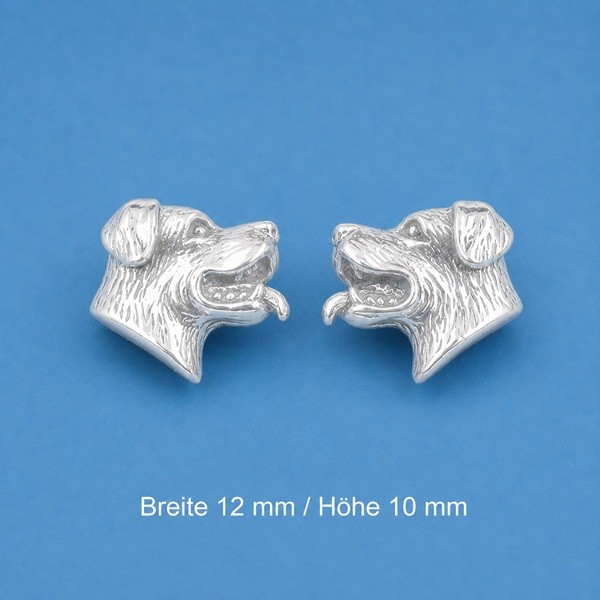 Rottweiler Ohrstecker Silber
