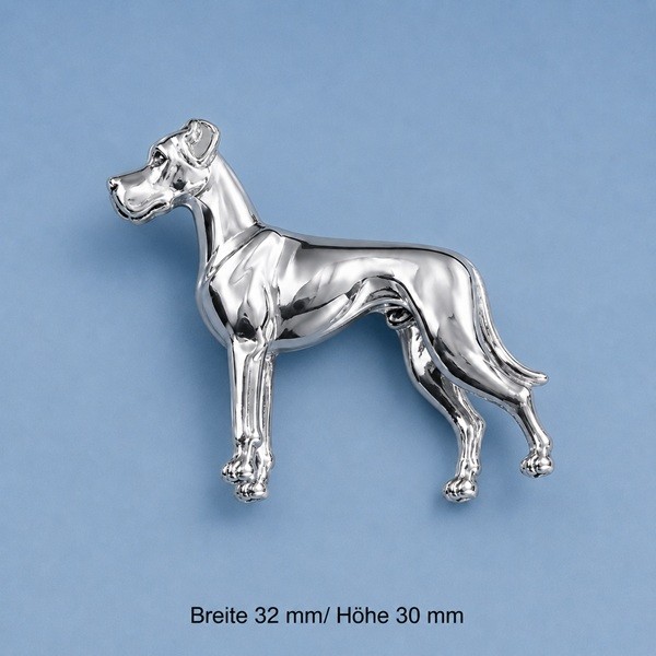 Brosche Deutsche Dogge Silber