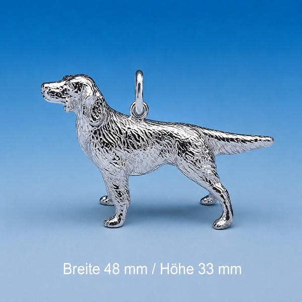 Schmuck-Anhänger Setter Silber