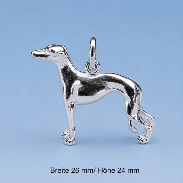 Greyhound Anhänger Silber