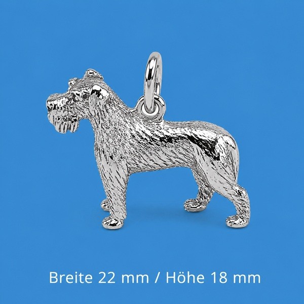 Anhänger Schnauzer Hündin Silber
