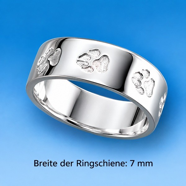Ring mit Hundepfoten Silber