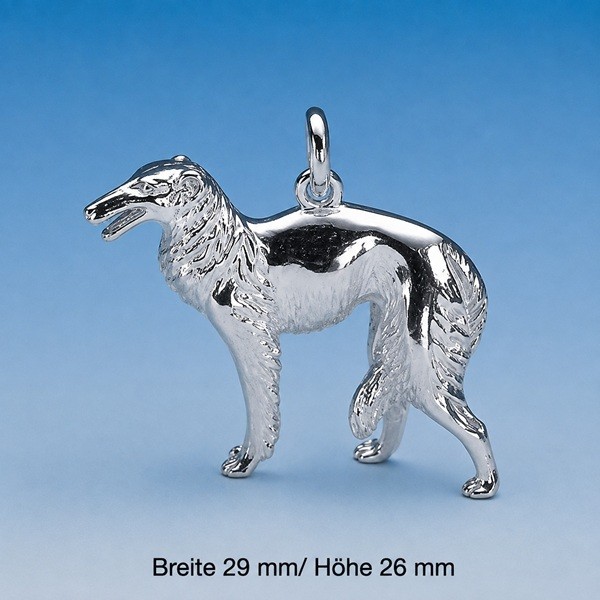 Barsoi – Windhund Anhänger Silber