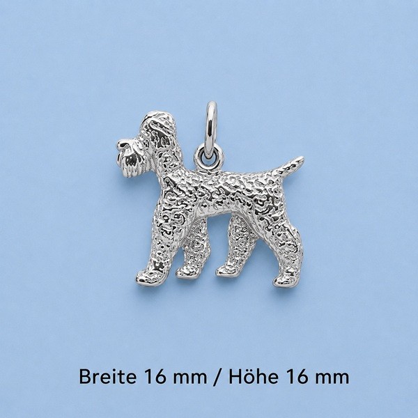 Pudel Schmuck Anhänger Silber