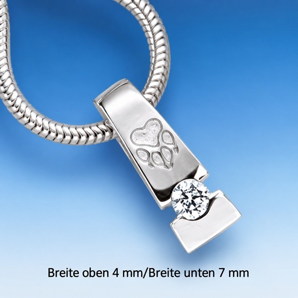 Pfoten Anhänger Silber mit Zirkonia
