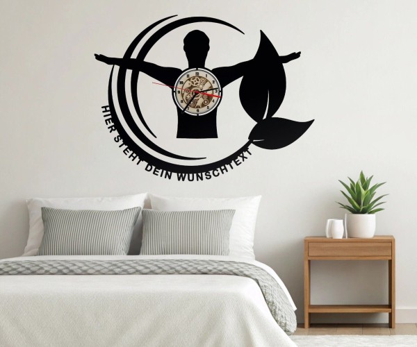 Holz-Wanduhr für Physiotherapie