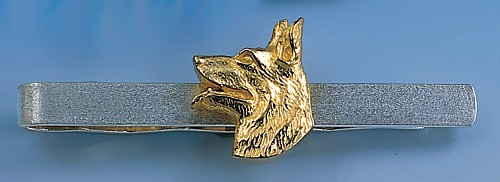 Eleganter Krawattenclip Schäferhund Kopf