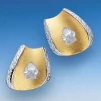 Ohrstecker mit Hundepfote in Silber oder Gold