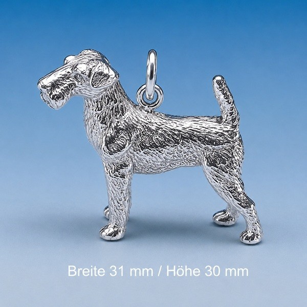 Anhänger Airedale Terrier Silber