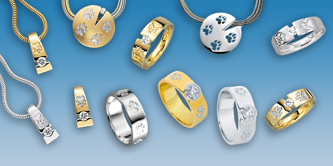 pfoten-Ringe-Silber-Gold